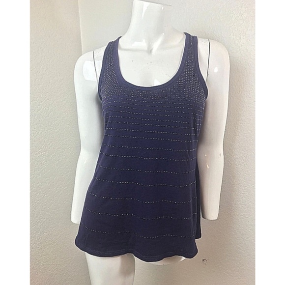 Express Tops - EXPRESS Tank Top Purple small Embellished Cotton